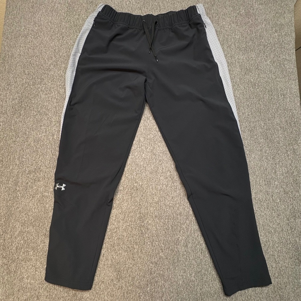 Under Armour Loose‎ HeatGear Mens Large Black Training Pants Eagles